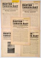 1935-1943 A Magyar Turista Élet több száma különböző évfolyamokból