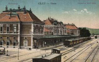 Kolozsvár, Cluj; Vasútállomás / railway station