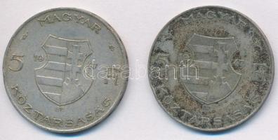 1947. 5Ft Ag "Kossuth" (2x) T:3
Adamo 8.1