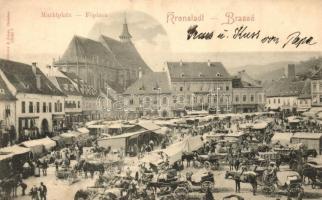 Brassó, Kronstadt; Főpiac, Marktplatz / market place
