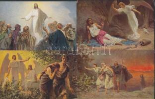 20 religious art postcards, Die Heilige Schrift, incomplete series, s: Robert Leinweber