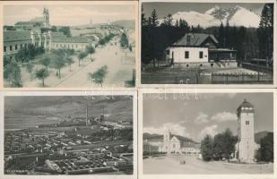 5 db RÉGI városképes lap, felvidéki városok; Kassa, Nyitra, Rozsnyó, Rózsahegy / 5 pre-1945 town-view postcards, Upper Hungarian cities