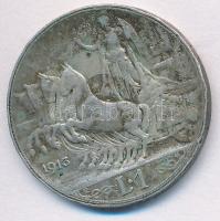 Olaszország 1913R 1L Ag "III. Viktor Emánuel" T:2,2-
Italy 1913R 1 Lira Ag "Vittorio...