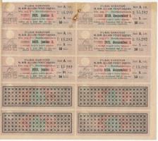 1918. "Magyar Királyi Állami Pénztárjegy" 2000K-ról, I. sorozat, szárazpecséttel, szelvény...