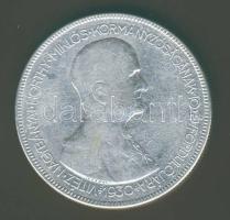 1930. 5P Ag "Horthy jobbra" T:3
