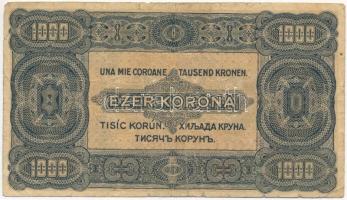1923. 1000K "8 FILLÉR - NYOLC FILLÉR" felülnyomással T:III,III-
Adamo K37B