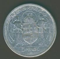 1930. 5P Ag "Horthy jobbra" T:3 k