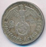 Német 3. Birodalom 1939B 2M Ag "Hindenburg" T:2 patina
German Third Reich 1939B 2 Mark Ag...