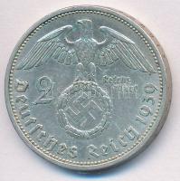 Német 3. Birodalom 1939A 2M Ag "Hindenburg" T:2 polírozott German Third Reich 1939A 2 Mark...