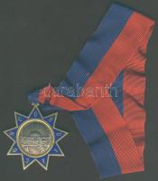 Cca 1900-as évek eleje Szabadkőműves Br érem zománcozott, szalaggal "Concordia" T:2+