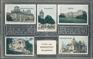 Kismarton, Eisenstadt; mozaiklap / floral multi-view