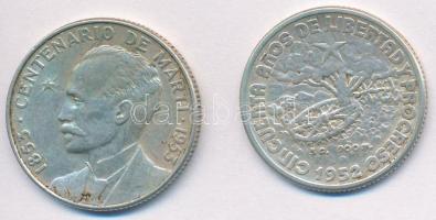 Kuba 1952. 20c Ag + 1953. 25c Ag T:2
Cuba 1952. 20 Centavos Ag + 1953. 25 Centavos Ag C:XF