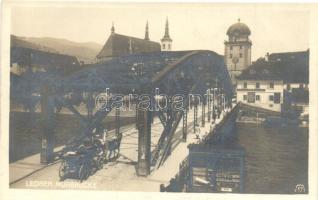 Leoben, Murbrücke / bridge, advertisement