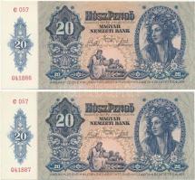 1941. 20P (2x) sorszámkövetők T:I Adamo P12