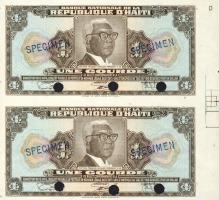 Haiti 1919. 1G "SPECIMEN" függőleges párban T:I RRR!!!