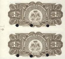 Haiti 1919. 1G "SPECIMEN" függőleges párban T:I RRR!!!