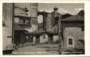 Ankara, Angora; Les ruines du Temple d'August / temple