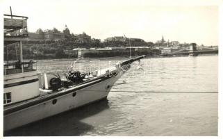 Zsófia gőzhajó - 2 db fotó képeslap / Hungarian commercial ships on two photo postcards