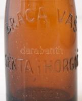 Sörös palack apró hibákkal "Barca Vas Senta Horgas"  felirattal, 0.33l,  m:25 cm