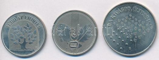 1984. 20Ft + 100Ft "FAO" pár + 1985. 20Ft "FAO" T:BU kis korrózió