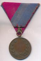 ~1900. "Eperjesi Torna- és Vívó Egyesület 1896" Br díjérem mellszalaggal (29mm) T:2