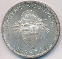 1938. 5P Ag "Szent István" T:2