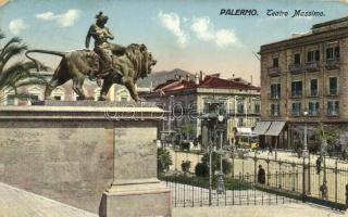 Palermo, Teatro Massimo / theatre, statue (EK)