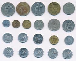 Izrael 1a-1L (21x) fémpénz tétel T:2,2-
Israel 1 Agora - 1 Lira (21x) various metal coins C:XF,VF