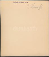 cca 1933 Kinszki Imre (1901-1945) pecséttel jelzett, aláírt vintage fotóművészeti alkotása, 14,5x13 ...