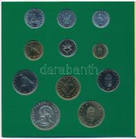 1995. 10f-200Ft 11klf darabos forgalmi sor dísztokban, benne 200Ft Ag "Deák", "Magyar...