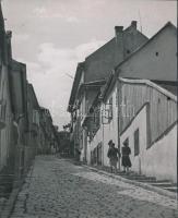 cca 1960 Kalocsai Rudolf: Óbudán, aláírt vintage fotóművészeti alkotás, 20x16 cm