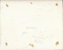 cca 1960 Kalocsai Rudolf: Óbudán, aláírt vintage fotóművészeti alkotás, 20x16 cm