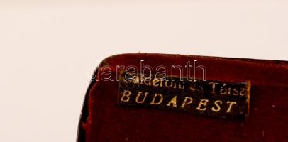 Régi kopottas cvikker, Calderoni és Társa feliratú kopottas fémtokban, 10x5 cm, 13x5 cm