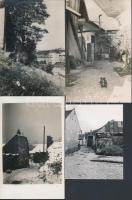 cca 1931 Budapest, Tabán, 6 db vintage fotó, feliratozva, 10x8 cm és 14x9 cm közötti méretekben