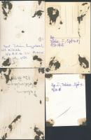 cca 1931 Budapest, Tabán, 6 db vintage fotó, feliratozva, 10x8 cm és 14x9 cm közötti méretekben