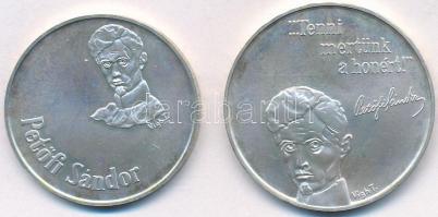 1973. 50Ft Ag + 100Ft Ag "Petőfi" pár T:BU