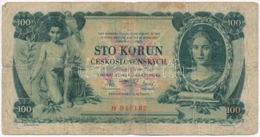 Csehszlovákia 1931. 100K T:III- 
Czechoslovakia 1931. 100 Korun C:VG