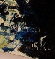 FK jelzéssel: Velencei turisták. Olaj, vászon, 44×34 cm