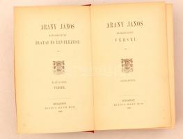 Arany János összes munkái 5. + Arany János hátrahagyott iratai és levelezése 1-4. Budapest, 1884-188...