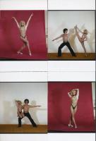 cca 1972 Akrobata táncospár a műteremben, 13 db korabeli negatívról készült mai nagyítás, 10x15 cm