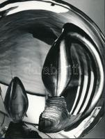 cca 1974 Gebhardt György (1910-1993): Modern formák, jelzés nélküli vintage fotóművészeti alkotás, a szerző hagyatékából, 24x18 cm