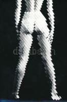 cca 1982 Tatár Tibor: Stabilitás, vintage fotóművészeti alkotás, 15x22 cm