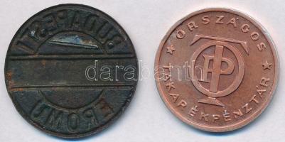 Vegyes DN "SZOT üdültetés - C vacsora / Országos Takarékpénztár" színezett Al bárca (28mm)...