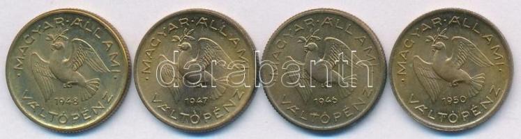 1946-1950. 10f tombak (4xklf) T:1-,2