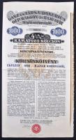 Budapest 1920. "Ganz és Társa - Danubius Gép-Waggon- és Hajógyár" 4 1/2%-kal kamatozó kölcsönkötvénye 1000K-ról, szárazpecséttel T:II