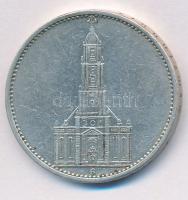 Német 3. Birodalom 1935G 5M Ag "Garnisonkirche" T:2,2- German Third Reich 1935G 5 Mark Ag "Garnisonkirche" C:XF,VF