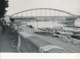 cca 1960 Szegedi városképek, 2 db vintage fotó, 18x24 cm