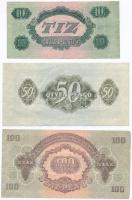 1944. 1P + 1944. 2P + 1944. 10P + 1944. 50P + 1944. 100P (2x) "A Vöröshadsereg Parancsnoksága&q...