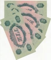 1944. 10P "A Vörös Hadsereg Parancsnoksága" (4x) sorszámkövetők T:I