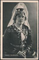 4 db RÉGI izlandi képeslap; 3 tájkép, 1 izlandi hölgy / 4 pre-1945 Icelandic postcards; 3 landscapes...